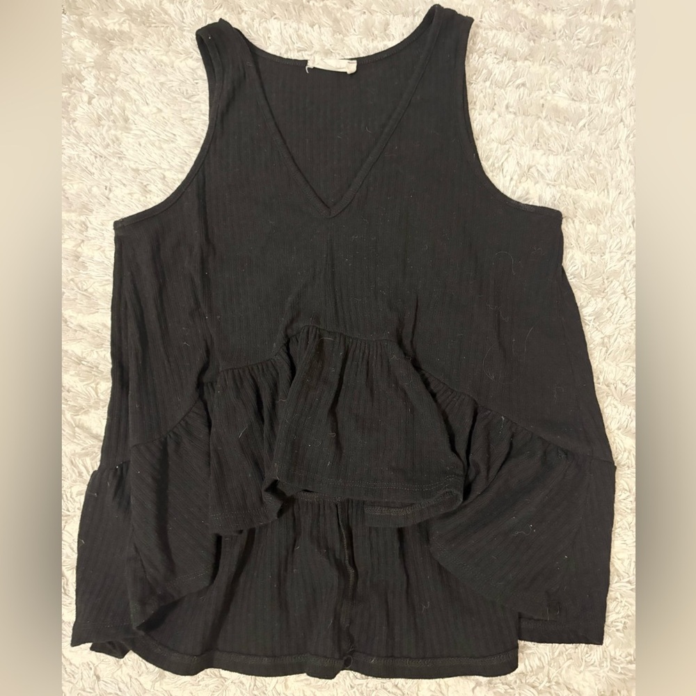 Altar'd State Black Layered Tank Top
